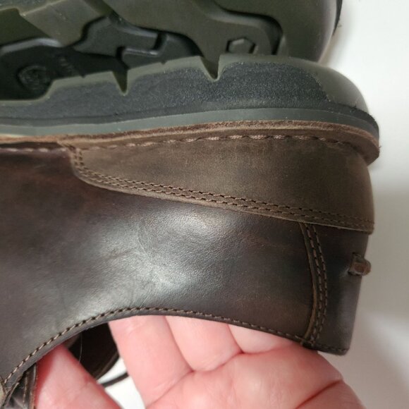 Timberland Mens Coltin Low Dark Brown Leather Shoes 8.5 - Picture 13 of 16